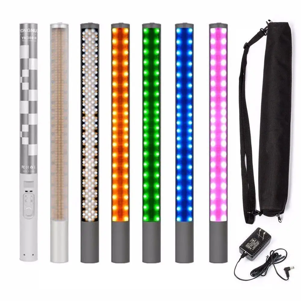 

DSstyles Yongnuo YN360 II 3200-5500K Handheld Professional LED Video Light RGB Color Stick