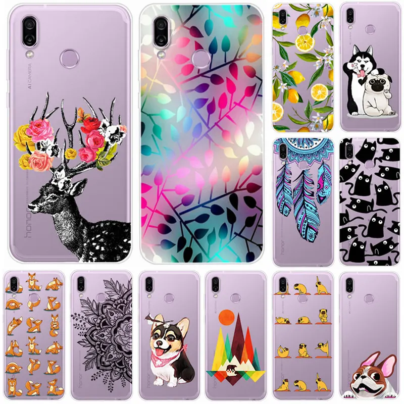 

For Huawe Honor play Case Silicon Soft Clear TPU Back Cover 6.3 Phone For Huawe Honor play Cor-L29 Case Honorplay COR L29 ky104