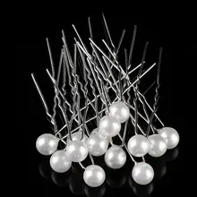 Imixlot, 20 шт., модные женские свадебные шпильки с белым жемчугом, заколки для волос, заколки для волос, аксессуары для укладки волос