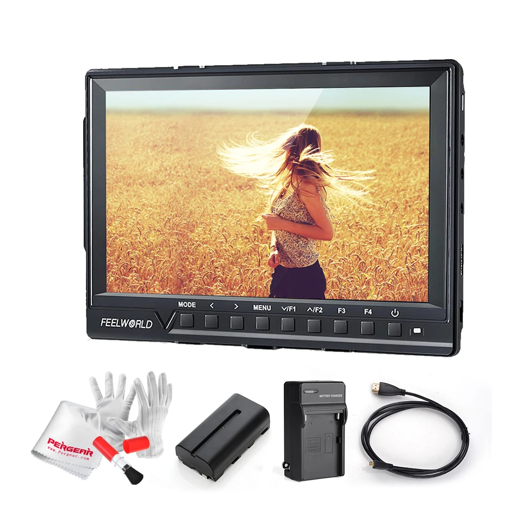Prix pour Feelworld FW760 7 Pouce IPS Full HD 1920x1200 Soutien 4 K sur Caméra Champ Moniteur avec 2200mA Batterie Kit 1200:1 Contraste 450cd/m2 Prix pour Feelworld FW760 7 Pouce IPS Full HD 1920x1200 Soutien 4 K sur Caméra Champ Moniteur avec 2200mA Batterie Kit 1200:1 Contraste 450cd/m2