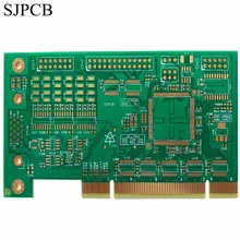 SJPCB золото палец 45 градусов фаска клавиатура по индивидуальному заказу мин через 0,3 мм отверстия для high Tech электронный продукт