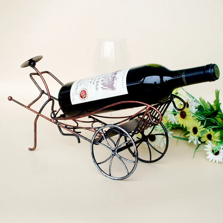 1 шт. новый список креативные железные металлические винные стойки rickshaws