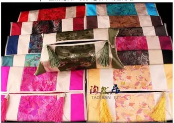 

Chinese Handmade Retro Fashion Mixed Silk Brocade Tassel Tissue Box Cover Case 5PCS