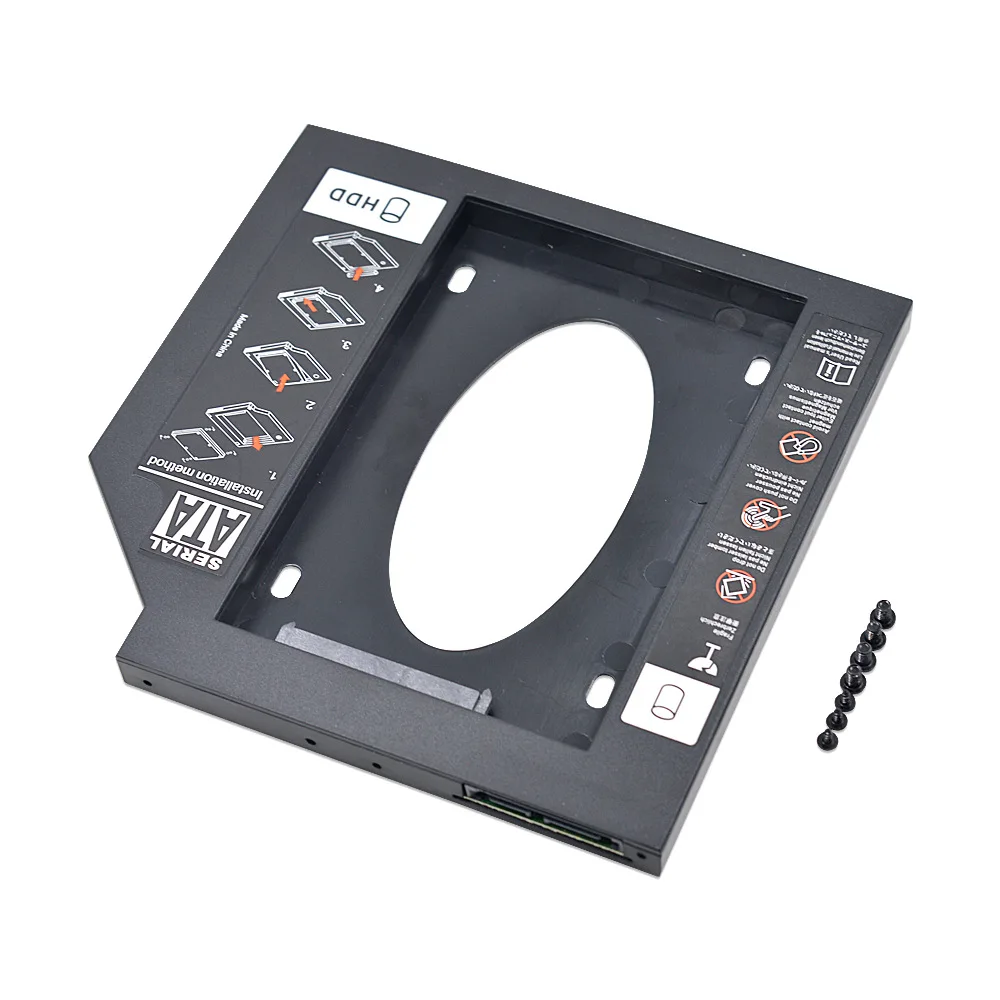 9.5mm Universal Serial ATA 2nd HDD SSD hard disk drive caddy for HP
