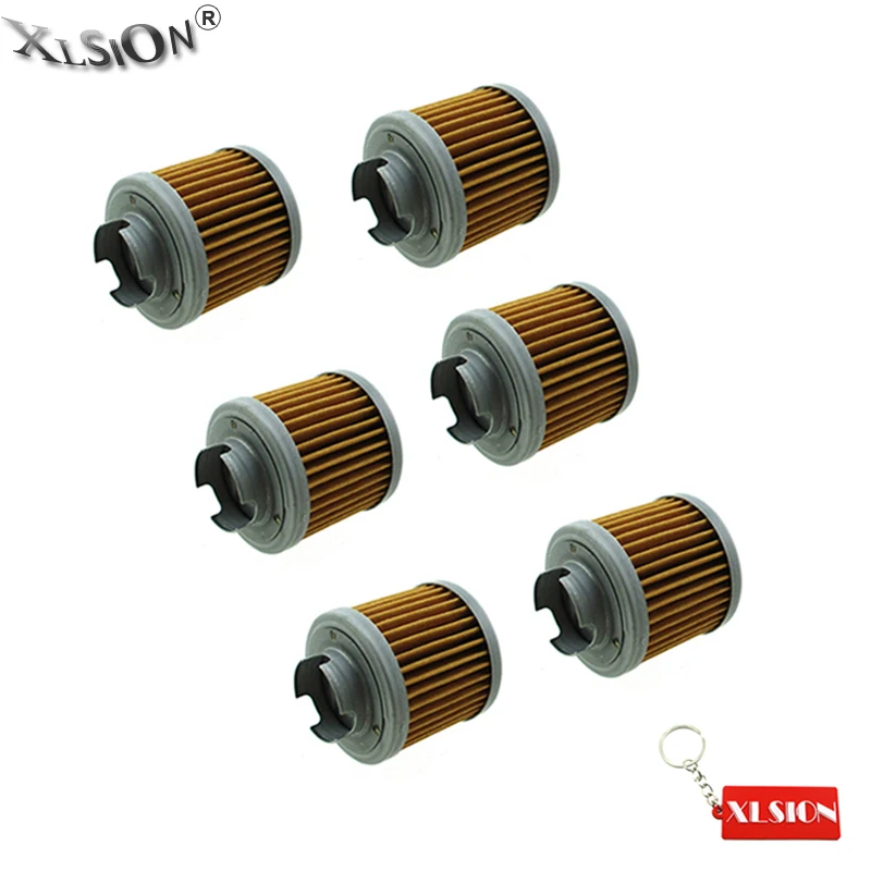 6 шт. масляные фильтры XLSION для Honda #15412 HB6 003 1986 1987 atc125m 1988 1987trx125 FOURTRAX MiniGP Kitaco Daytona|oil