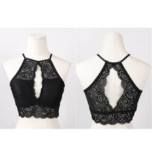 Боковая поддержка глубокий V кружева белье в полоску женское нижнее белье, бюстгальтер свежая девушка коллекция топ из ремешков Холтер Танк