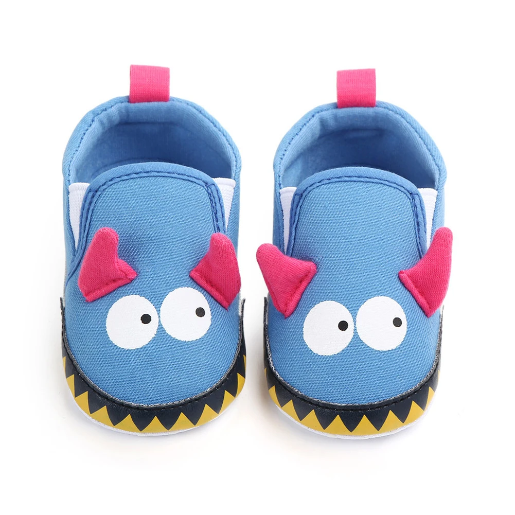 Cute Newborn Baby Girl Boy Canvas Crib Shoes Unisex Baby Soft Sole Anti-slip Sneaker Shoes Animal Ears Baby Shoes 0-12M