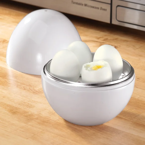 

Plastic Egg Shape Microwave 4 Eggs Boiler Cooking Tools Kitchen Accessories Boiled Eggs For Microwave Oven