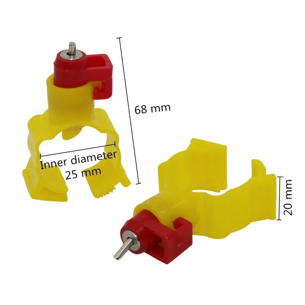 5 шт. курица для питья через соску автоматическая кормушка птицы водяные ниппели диаметр трубы 25 мм курица утка курица для питья воды кормушка