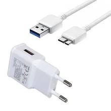 Для samsung S5 I9600 Note3 G900 N9002 N9008 мобильного телефона 5В 2A штепсельная Вилка USB Зарядное устройство& 1м микро USB 3,0 кабель синхронизации данных и зарядки