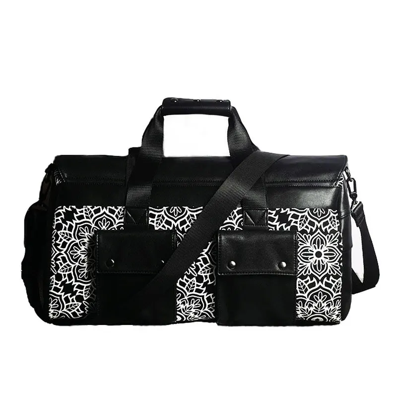 2017 Women Large Capacity Leather Gym Bag For Sport Girl Fitness Sport