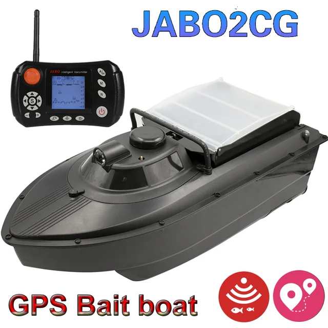 Upgraded JABO 2CG 20A/10A GPS Auto Return Fishing Bait Boat Autopilot 2