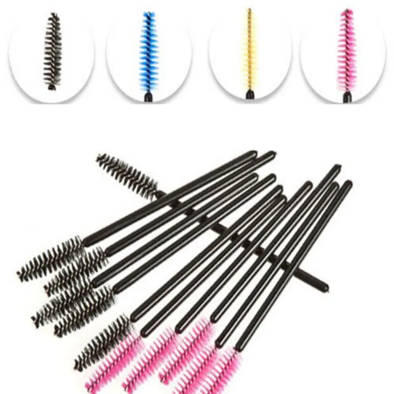 

Makeup Disposable Eyelash Brush Mascara Wands Applicator Spoolers Wand Brushes Eyelash Comb Cosmetic Tool Kit #228