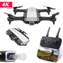 Лучший 4K камера складной RC дроны wifi FPV двойная камера Дрон режим слежения приложение управление Квадрокоптер для подарка игрушечный RC Дрон камера