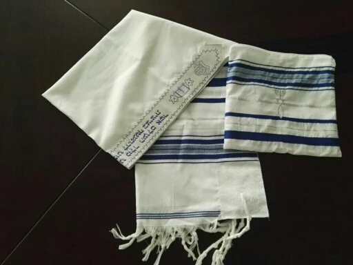 Еврейских Tallit Talit молитва шаль и талис сумка - Цвет: BLUE SILVER