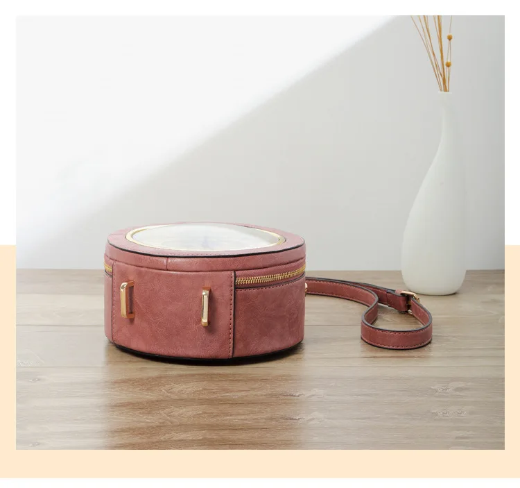 Персонализированная забавная модная кожаная сумка в форме часов, круговая дамская сумочка, сумочка на цепочке, сумки через плечо, сумка-мессенджер Bolsa