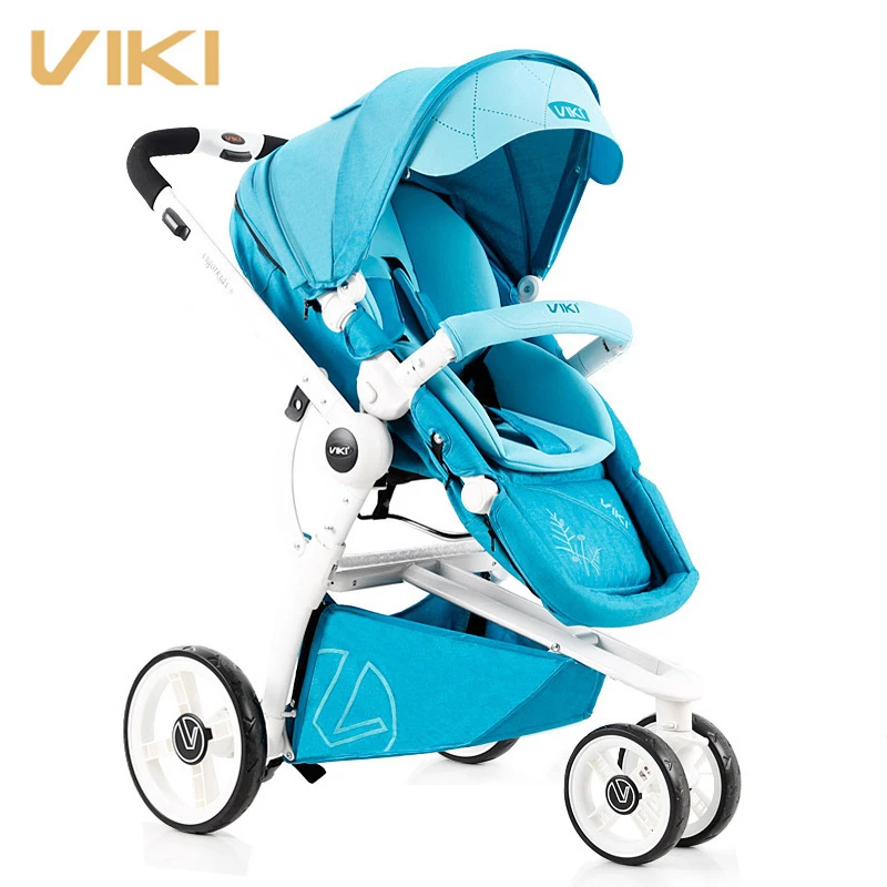 Hot Sale High Landscape Folding Baby Stroller with big EVA Rear Wheel Baby Carriage Bidirectional Children Pushchair