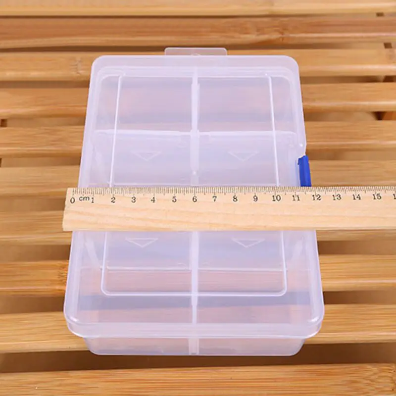 

Finishing Large Plastic Storage Box Compartment Firm Desktop Accessories Parts Containers Makeup Organizer Jewelry Box
