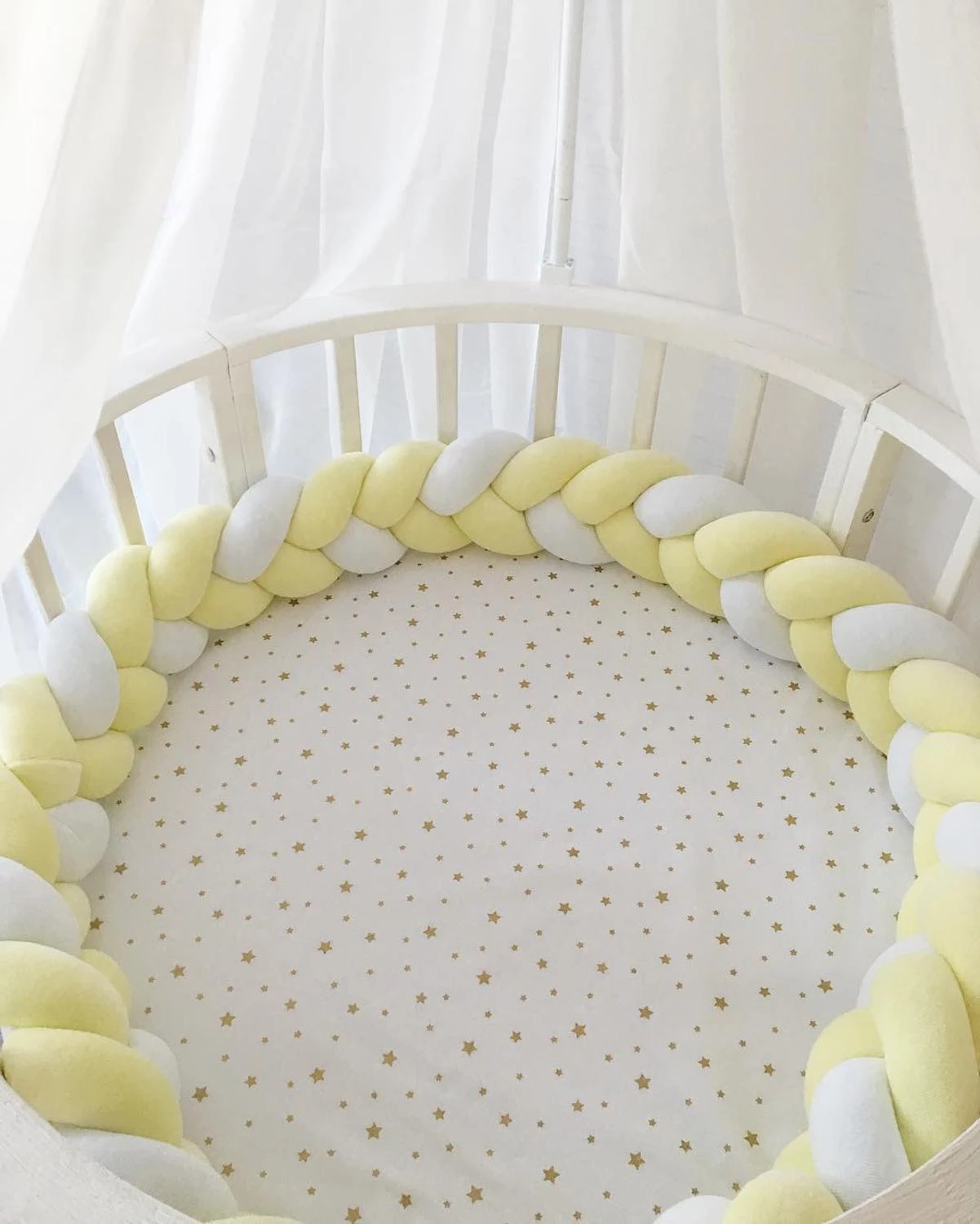 Baby Bed Bumper In The Crib Cot Bumper Baby Bed Tour De Lit Tresse Bebe Crib Bumpers In The Crib Baby Cot Bumper 3 6 9 12 16 18m Bumpers Aliexpress