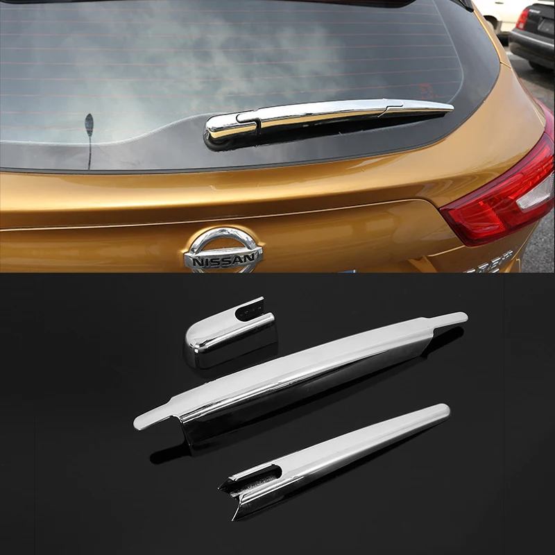 

Chrome Car Styling Rear Window Wiper Arm Blade Cover Sticker Trim Molding For Nissan Qashqai J11 2014 2015 2016 2017 Accessories