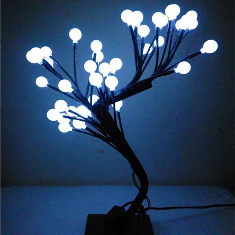 

Creative LED cherry ball Christmas new year tree Night lights desk table lamps wedding Luminaria decoration Home indoor lighting