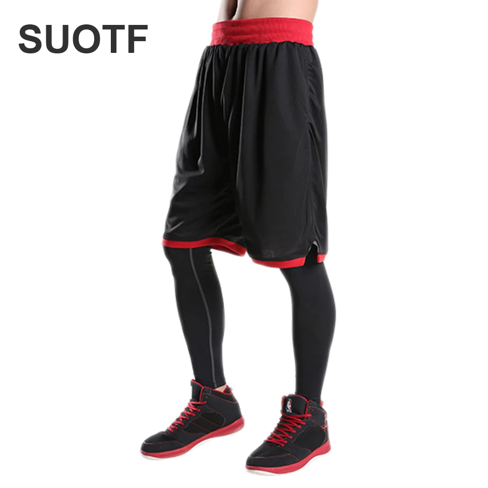 

SUOTF jogging basketball shorts loose breathable elastic multi-codebasketball shorts paul george fresno state kirk hinrich