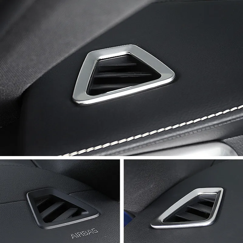 Подходит для Volvo XC60 Нержавеющая сталь интерьер верхней передней части, устанавливаемое на вентиляционное отверстие в салоне автомобиля розетка накладка 2 шт. автомобиль-Средства для укладки волос
