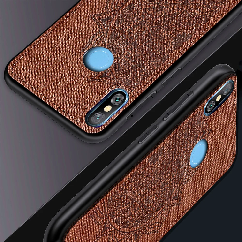 

Cloth Case Car Magnetic Ultra-thin Fabric Fundas Silicone Frame Capa PC Hard Back Phone Cover for Xiaomi Redmi 6pro A2lite Copue