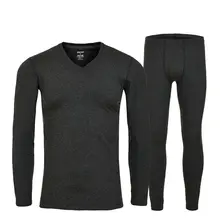 Мужские кальсоны, Осень-зима, топы, штаны, комплект из 2 предметов, сохраняющий тепло, толстый размера плюс 4XL, термика, домашний комплект термобелья для мужчин