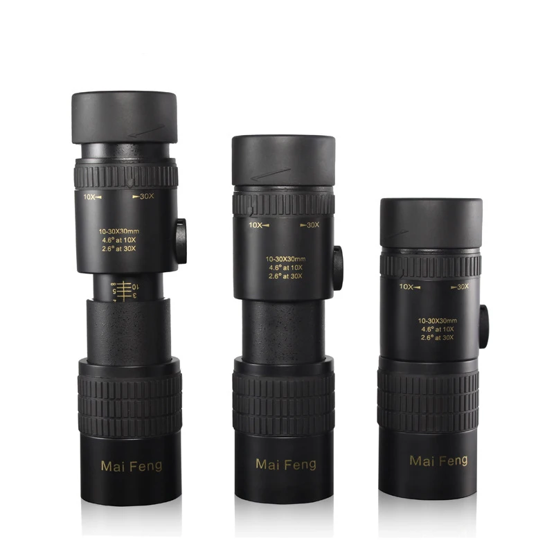 10 30X30 Monocular Zoom Telescope HD Flexible Focus