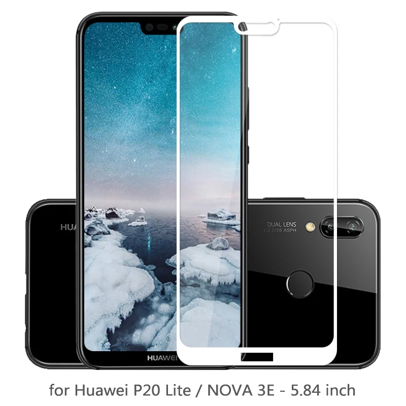 Для Huawei P20 Lite защита экрана защитное стекло закаленное для NOVA 3E Взрывозащищенная