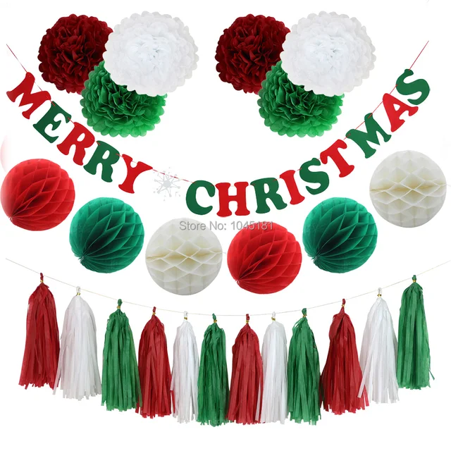 tissue paper christmas decorations