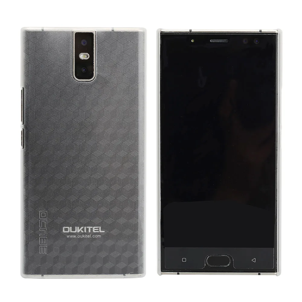 OCUBE oukitel k3 чехол-накладка на заднюю панель, защитный простой жесткий чехол для 5,5 дюймов oukitel k3 smart mobile phone - Цвет: Прозрачный