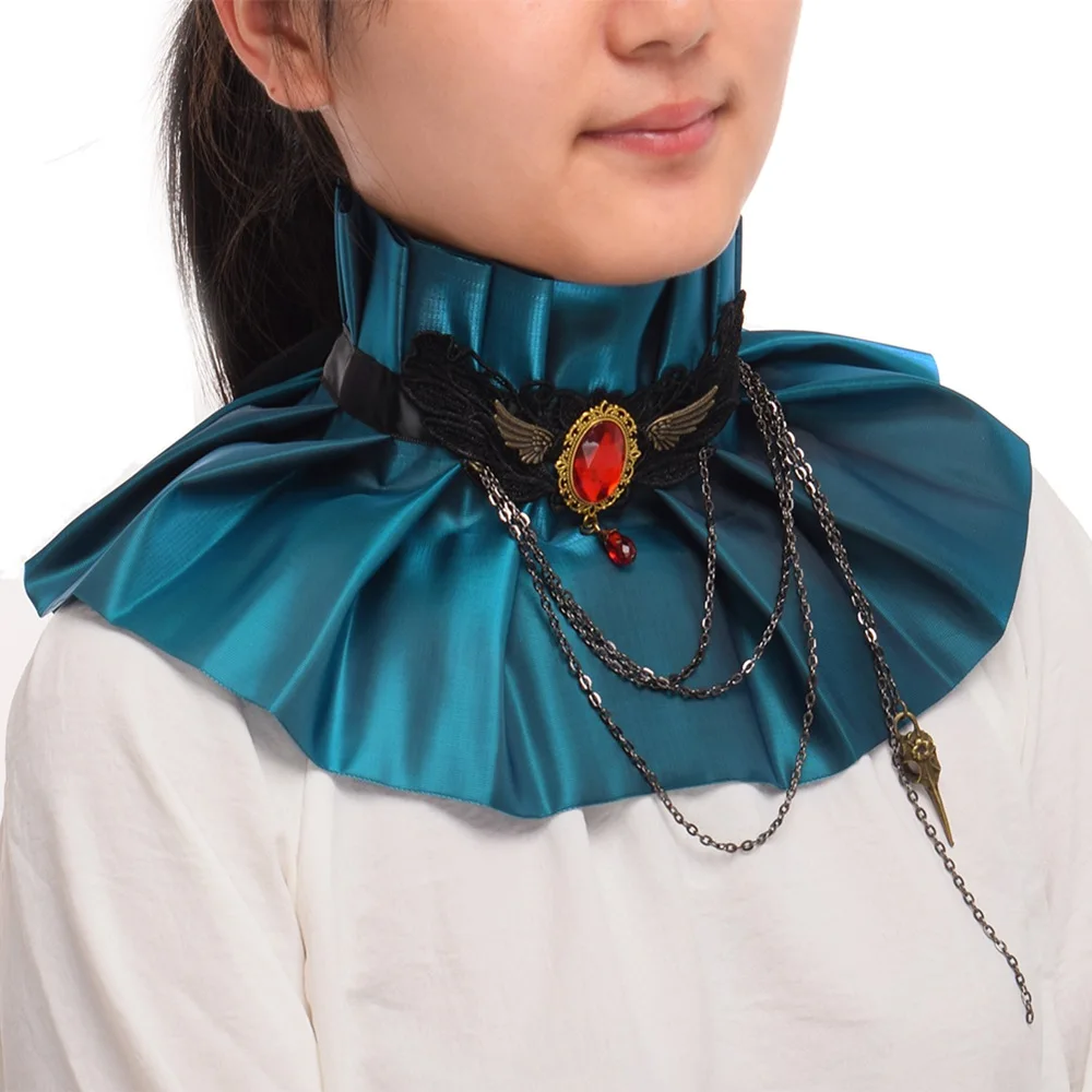 

Victorian Fantasy Ruby Collar Lolita Gothic Punk Neck Charm Cosplay Accessory