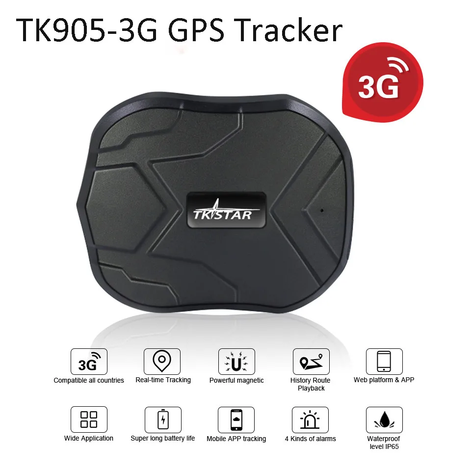 3g автомобиля gps трекер TKSTAR TK905-3g магнит Водонепроницаемый 5000 mAh 60 дней Sstandby GSM gps локатор совместим со всеми странами шпионские устройства