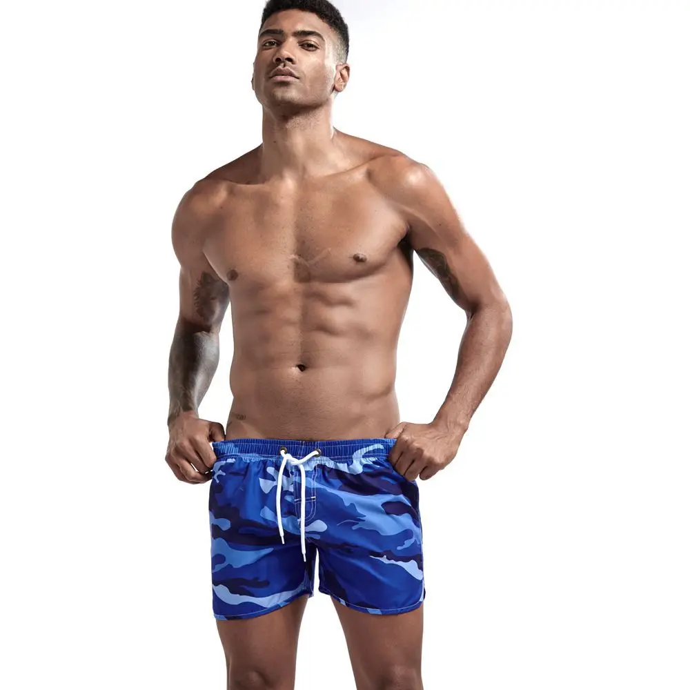 2019 New mens swimming shorts camouflag sports board beach shorts men short de bain homme mens swim shorts short homme de plage