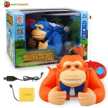 Пульт дистанционного управления король конг обезьяна трюк rc автомобиль с музыкальным светом Игрушка лучшие игрушки для детей