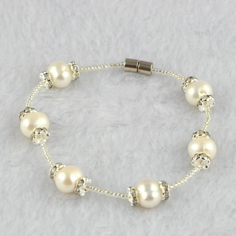 

pearl bracelet 100% Multicolor natural pearl bracelet Fashion bracelet for women Free shipping Wholesale and Retail F