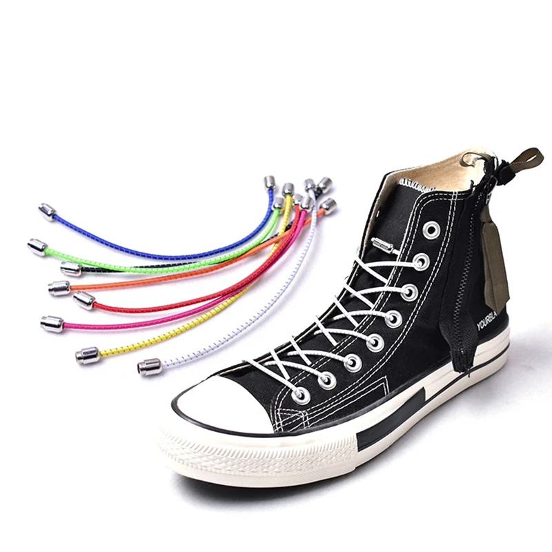 1 пара эластичных шнурков без галстука фиксирующие круглые шнурки для ботинок дети взрослые быстрые шнурки 100 см круглые шнурки для ботинок струны F053