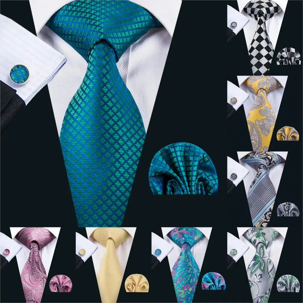 Мужской Галстук Пейсли, шелк, галстук Gravata, галстук, Barry.Wang, Модный комплект галстуков для мужчин, официальные, для свадьбы, вечеринки, деловые, США-1610