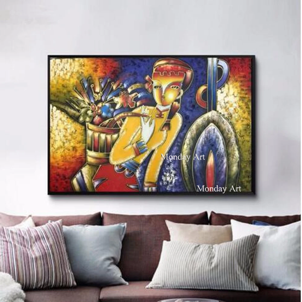 Wholesale-Famous-paintings-Picasso-abstract-oil-paint1ing-The-flower-girl-wall-art-decoration-picture-Hand-painted