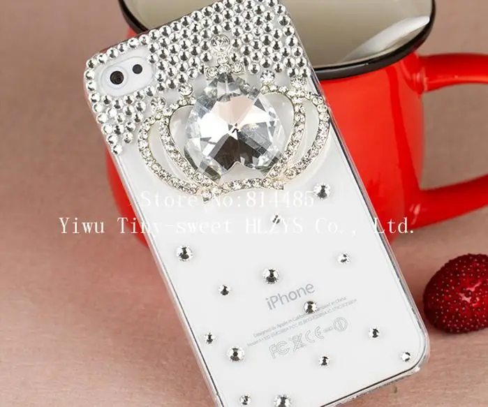 New Fashion Hot sale Crystal Crown Hard Back Cover Skin Case For Samsung SII 9100 Wholesale |