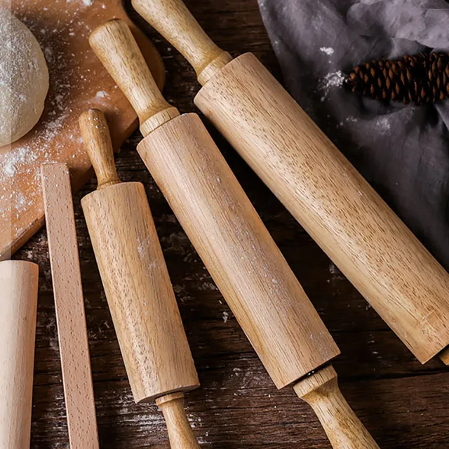 1pcs Wooden Rolling Pin Cake Bread Baking Tools DIY