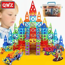 QWZ 110-252pcs מיני מגנטי מעצב בנייה סט דגם & בניין צעצוע מגנטי בלוקים צעצועים חינוכיים לילדים מתנות(China)