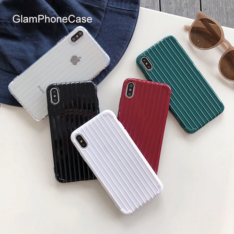 

GlamPhoneCase Simple Solid Color Phone Case For iPhone X XS Max XR Soft Silicone Cover For iPhone 7 8 6 6s Plus Case