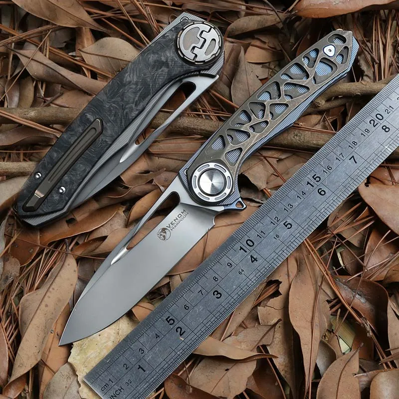 Складной шарикоподшипник VENOM Harpoon KEVIN JOHN нож Флиппер M390 ножи из титанового