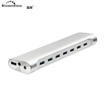 Blueendless Новое поступление Высокоскоростной 7 портов usb-хаб 3,0 компьютерный usb-разветвитель Rreader для MAC/Windows XP/Vista/7/8
