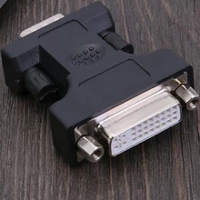 Alloyseed 24+5Pin DVI Female to 15Pin VGA Male Cable Extender Adapter Connector for connecting HDTV CRT Monitor Projector