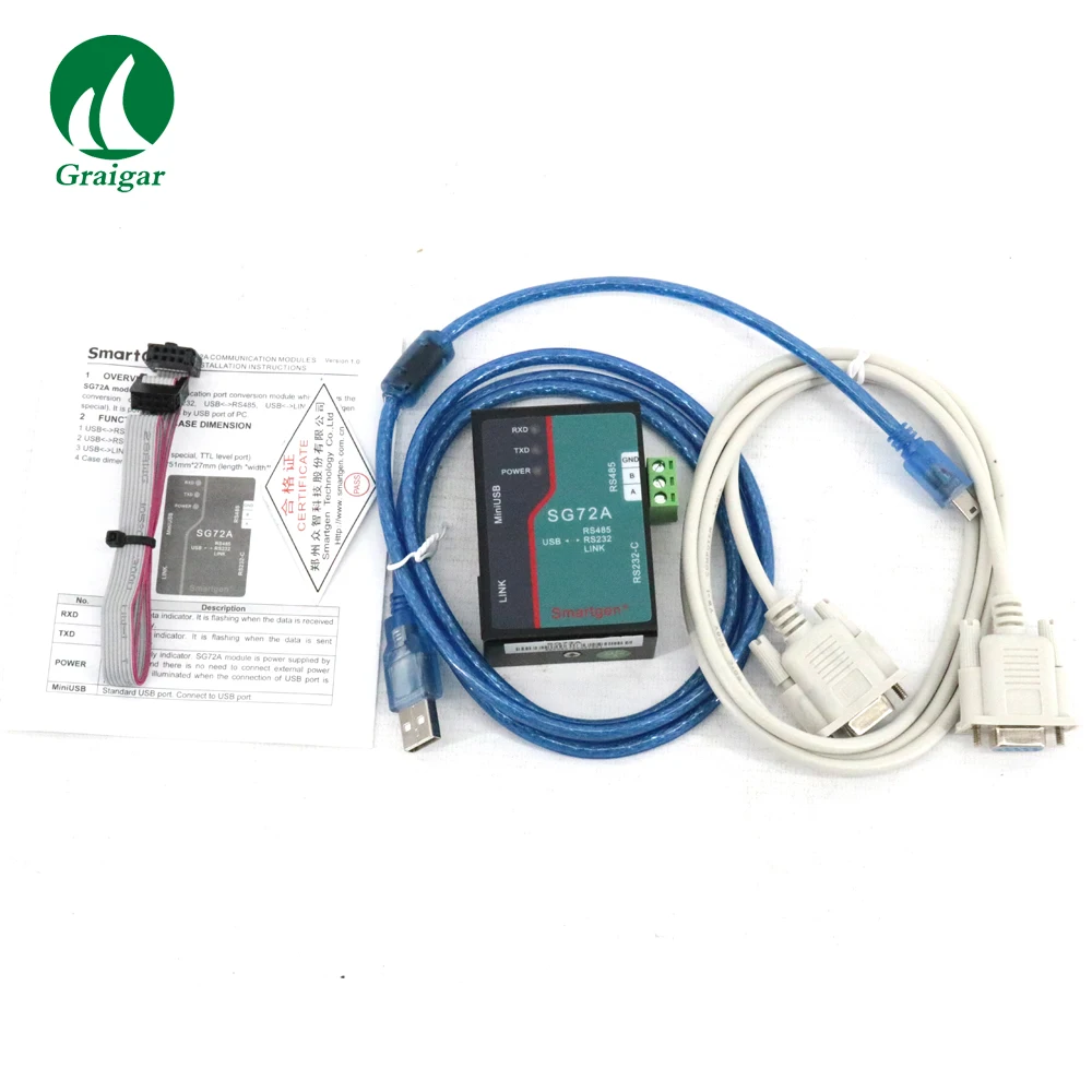 Communication Port Port Conversion USB RS232 RS485 Link generator SG72A power supplied by USB port of PC yn8604 usb conversion of 4 port rs485 232 four road rs232 to usb serial port line com port conversion industry