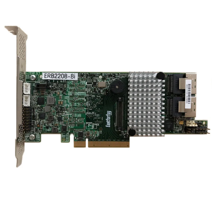 Eastforfuy SAS ERB2208-8i 8 портов 512 МБ кэш SFF8087 6 ГБ RAID0.1.5.6 PCI-E 3,0X8 карта контроллера